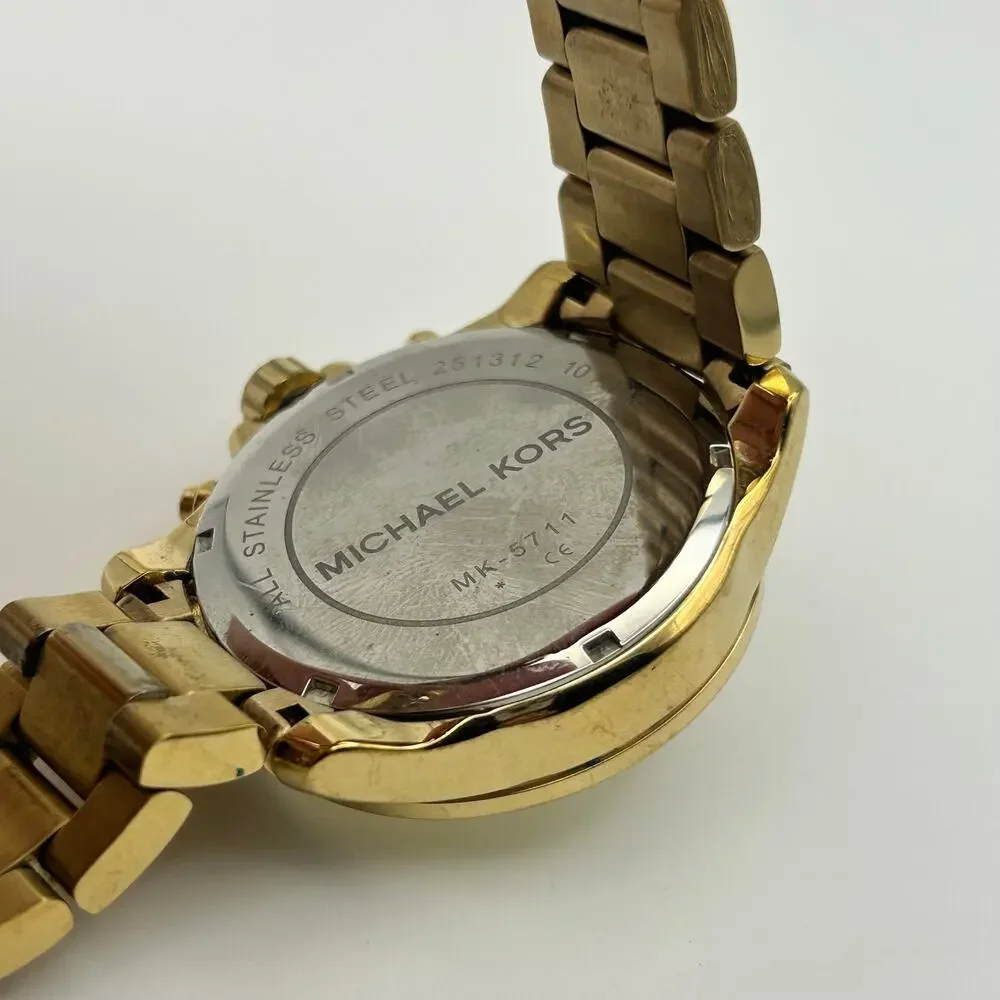Michael Kors MK5711 Chronograph Gold-tone Stainless Steel Bracelet Watch